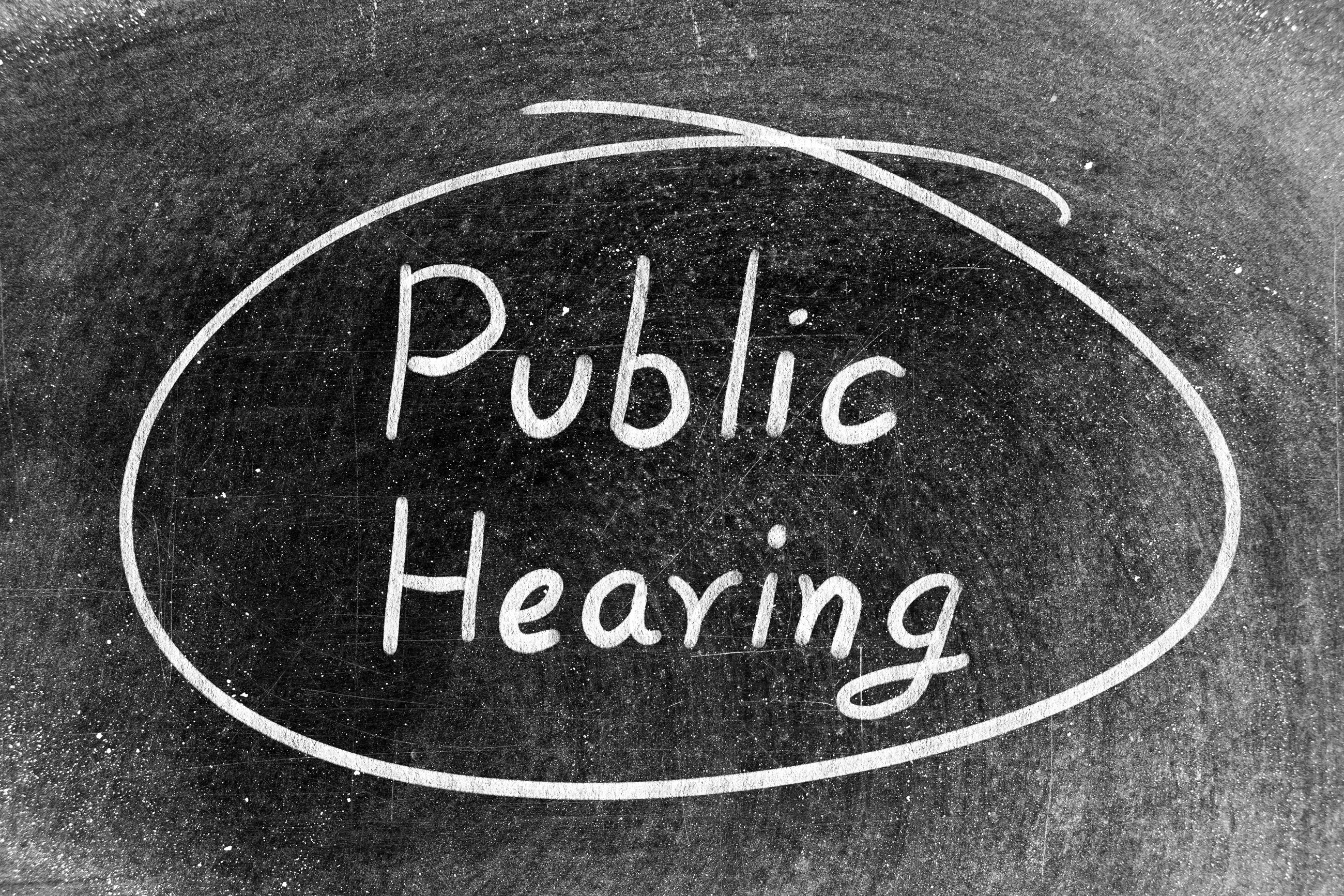 public hearing notice